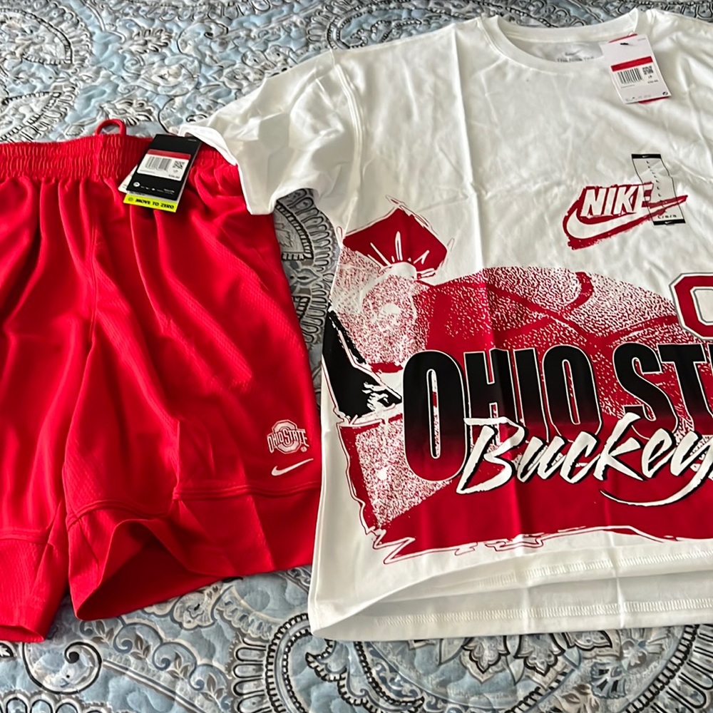 Nike shorts and T. Ohio State.